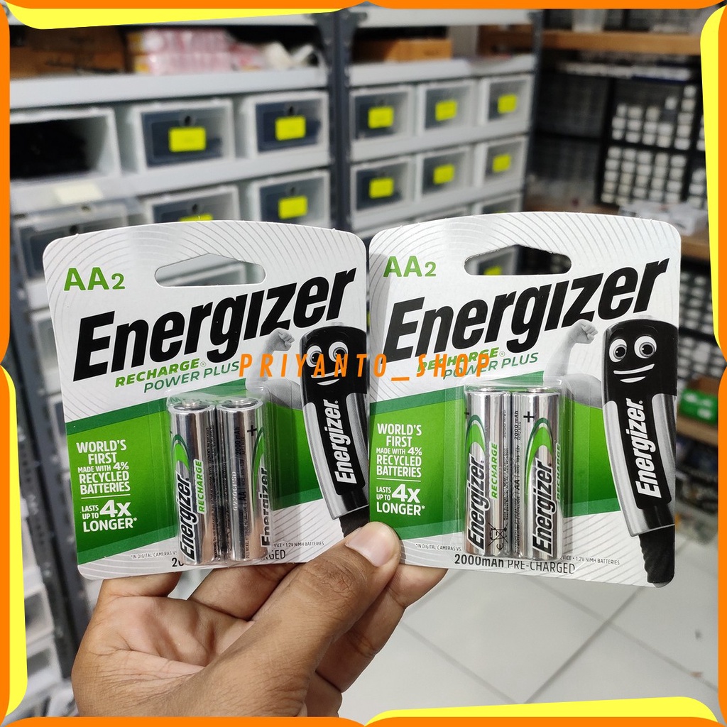 BATERAI ENERGIZER RECHARGE POWER PLUS A2 AA HR6 ISI ULANG ASLi