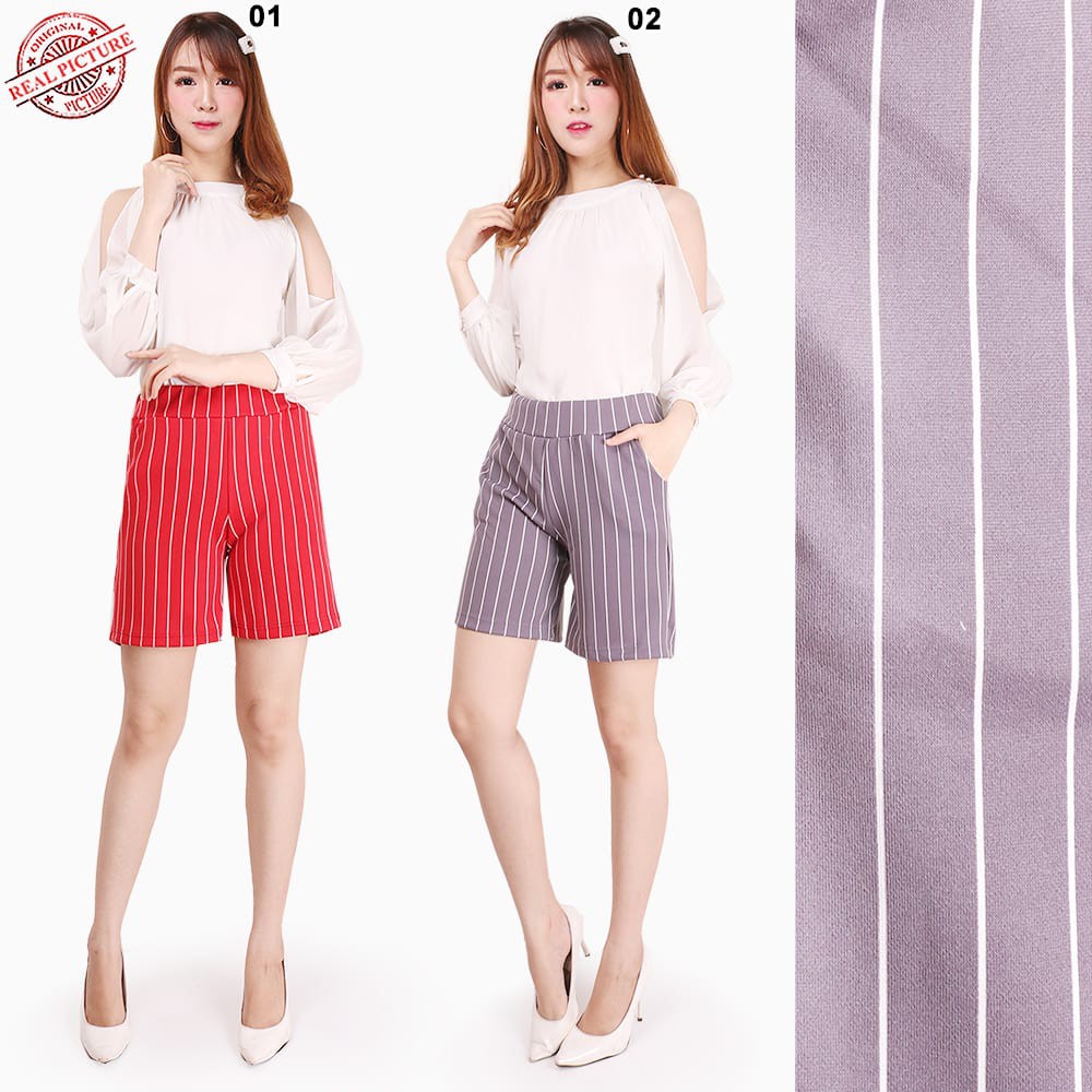 SB Collection Celana Pendek Melda Hotpants Midi Casual Jumbo Wanita