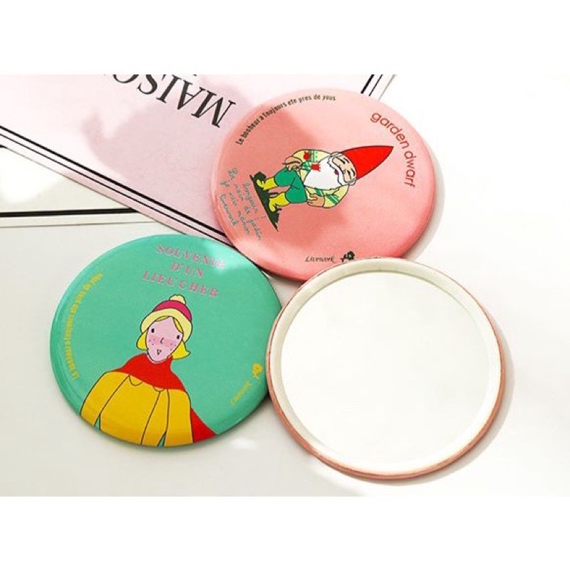 CERMIN BULAT MINI TRAVELING / BEAUTY MIRROR