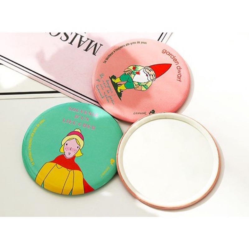 CERMIN BULAT MINI TRAVELING / BEAUTY MIRROR