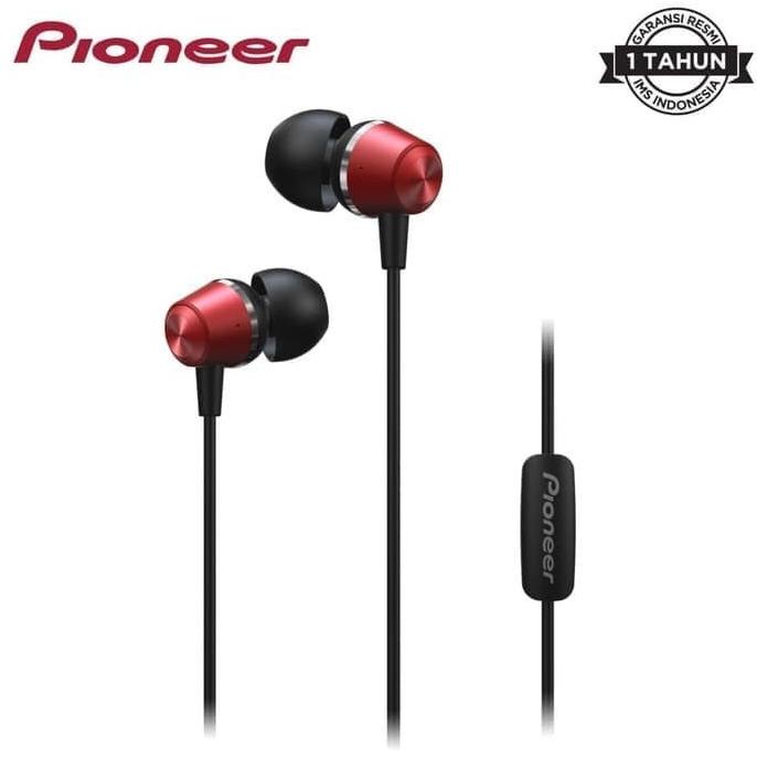 Pioneer SE-C1T / C1T In Ear Earphone - Merah
