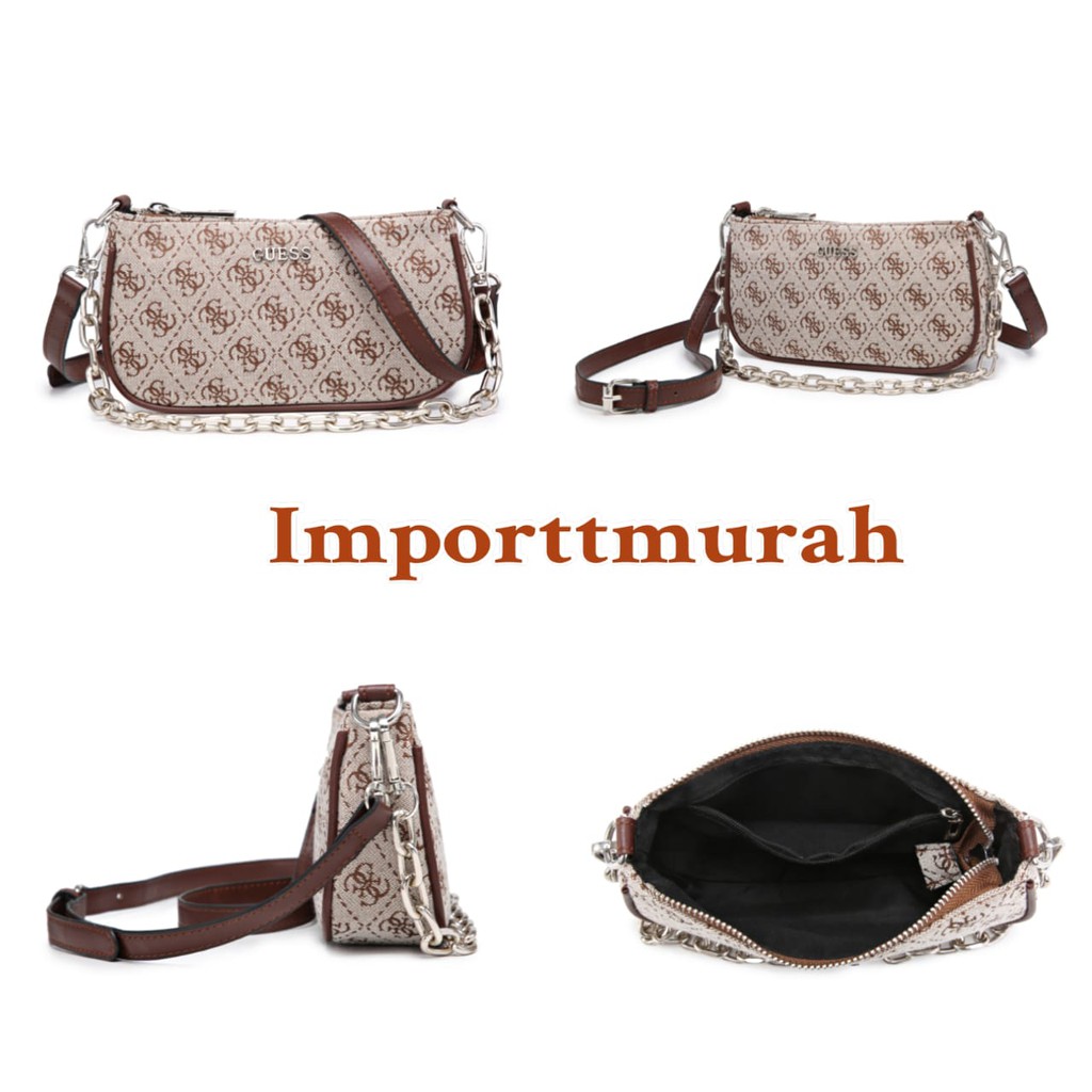 NEW!!!TAS WANITA SELEMPANG GUESSS5  2 TALI/IMPORT/PREMIUM#134543