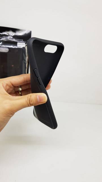 UME Enigma Series Oppo A1K 6.1 inchi Soft Case Oppo A1 K CPH1923 Black Fiber Carbon Slim Design