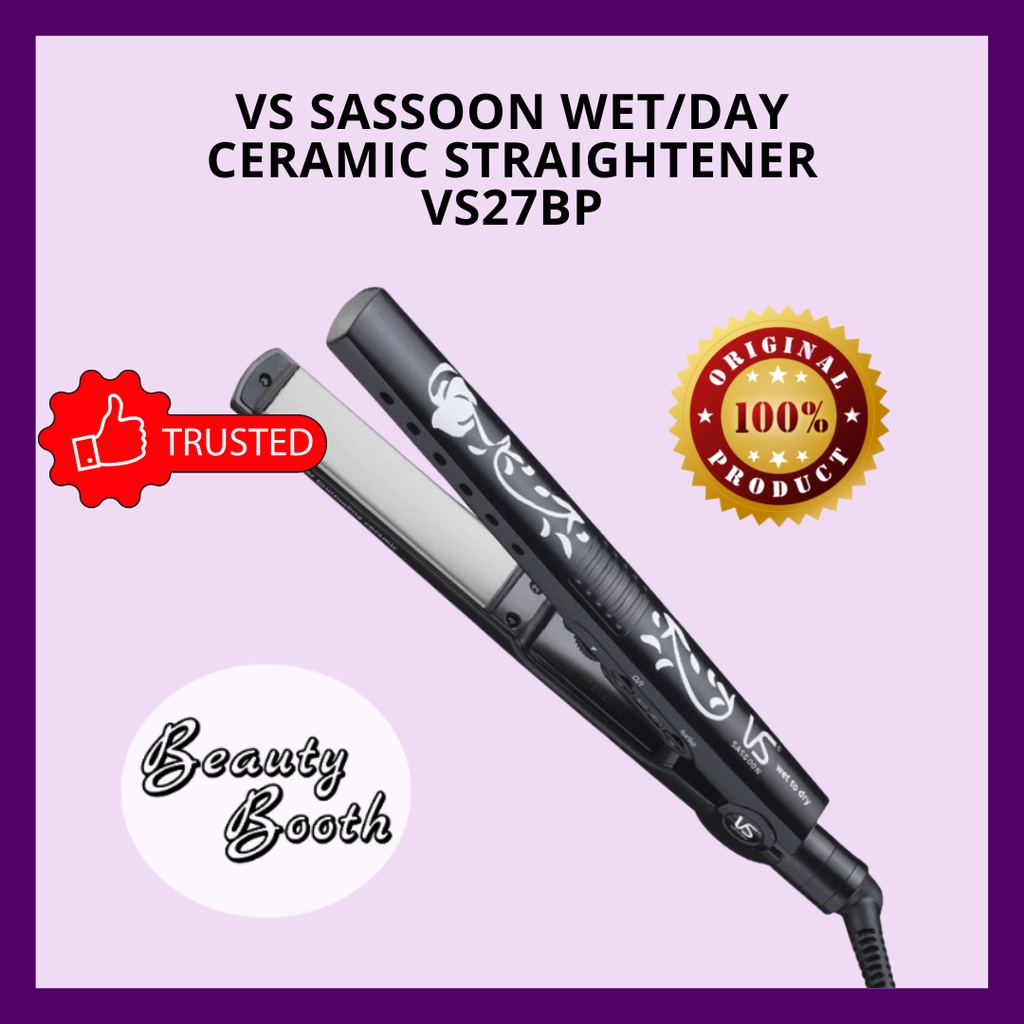 VS SASSOON WET/DAY CERAMIC STRAIGHTENER VS27BP