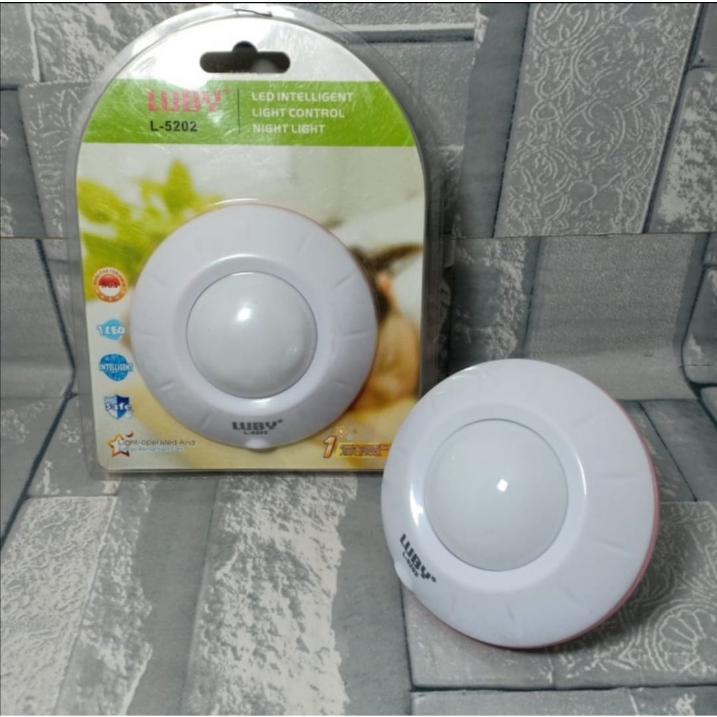 Lampu Tidur Sensor Cahaya Model UFO Merk Luby / Lampu Tidur