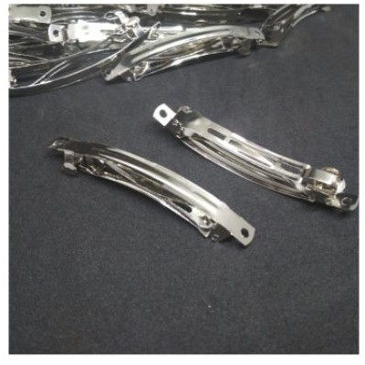 /144pcs, Jepitan Rambut Otomatis Polos 8cm Jepit Bahan Otomatis Cakrawala 2