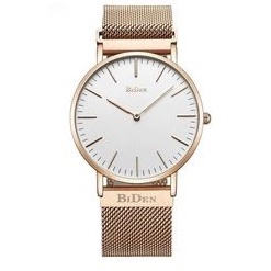 BiDen Watch Unisex Jam Tangan Pria/Wanita Rose Gold