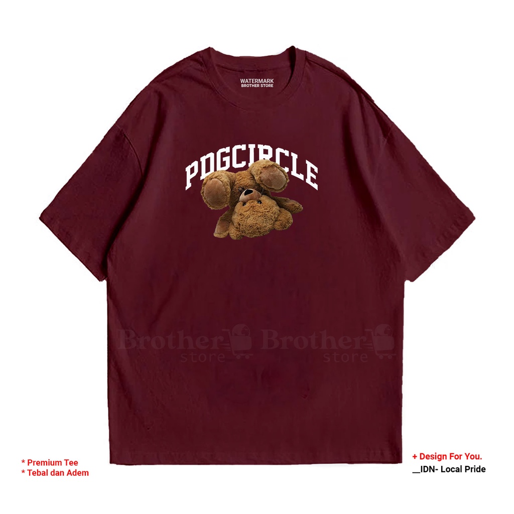 BROTHERSTORE - Kaos Distro Pria - Catoon 24s Tebal - PDGC BEAR Premium