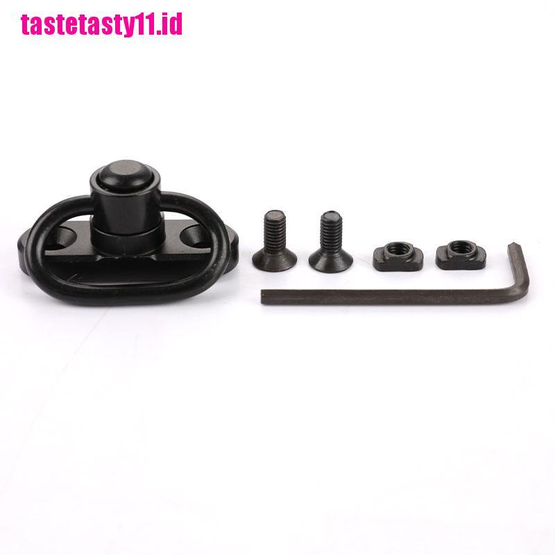 (TTID) Qd Sling Swivel Stud Mount Adapter Rail Quick Release Untuk Senapan