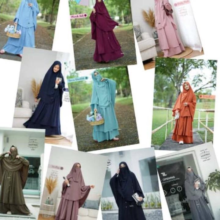 Telah Hadir.. Gamis Muslimah MARWAH SET (Gamis + Khimar+cadar) by Azda