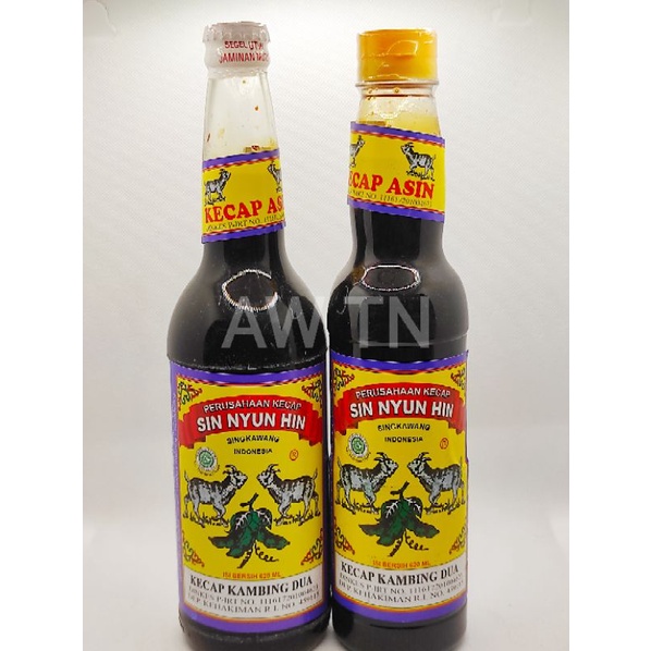 kecap asin kambing dua botol kaca ( regular free pakai dus ) / plastik / kecap asin singkawang / kecap asin enak / kecap asin kalimantan / kecap asin tradisional/soy sauce