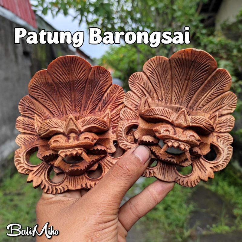 Patung Barongsai Mini/topeng Barongsai Bali/pajangan Barongsai Mini/tapel Barongsai/barongsai Mini