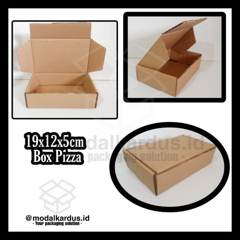 

Box Pizza Die Cut POLOS 19x12x5cm KUALITAS TERBAIK