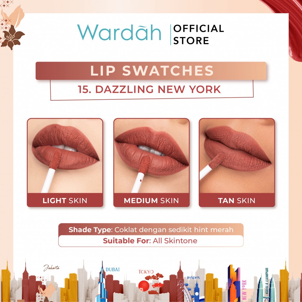 WARDAH COLORFIT LAST ALL DAY LIP PAINT 4.2 G (NEW AROUND THE WORLD)