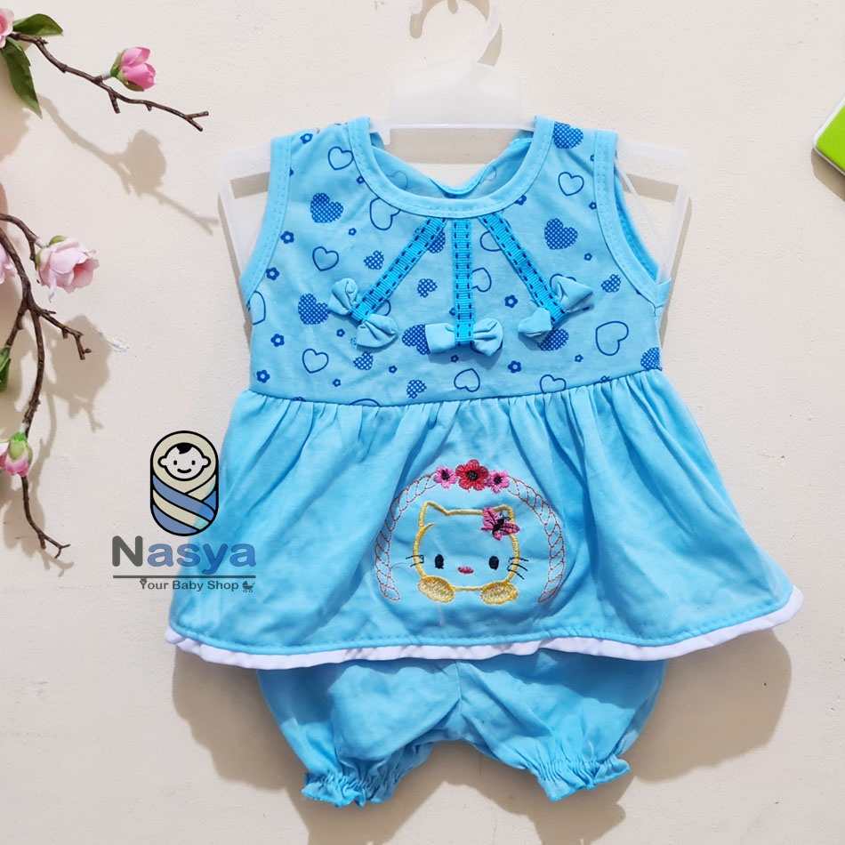 [N-027] TERBARU !! setelan baju bayi perempuan 0-6 bulan motif LUCU (cassey)