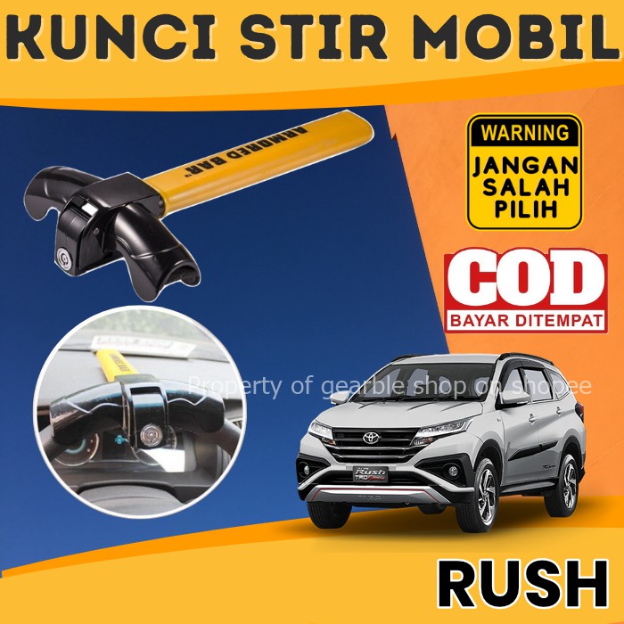 KUNCI STIR RUSH KUNCI SETIR MOBIL RUSH PENGAMAN MOBIL ANTI MALING PENGAMAN STIR RUSH