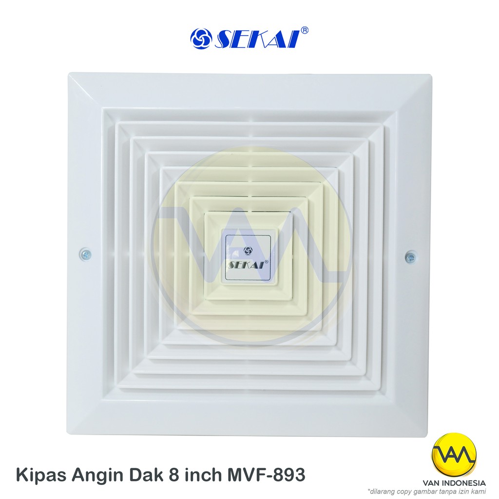 SEKAI EXHAUST PLAFON MVF 893 (DUCTING 4 INCH, PLASTIK)