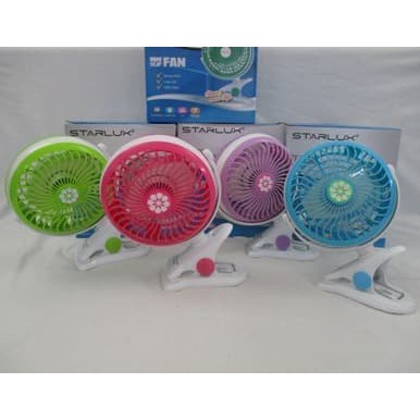 ST5019C Mini Clip Fan Rechargeable Starlux Kipas Angin Mini Cas Jepit