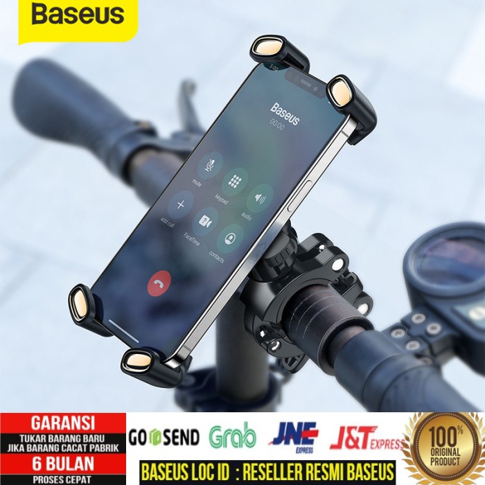 BASEUS PHONE HOLDER SEPEDA MOTOR BICYCLE BIKE MOTORCYCLE