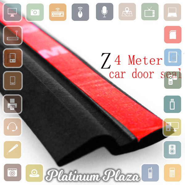 Insulation Seal Pintu Mobil 4 Meter - Black`CFR0K3-