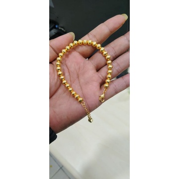 GELANG TANGAN WANITA MOTIF BOLA BOLA TITANIUM
