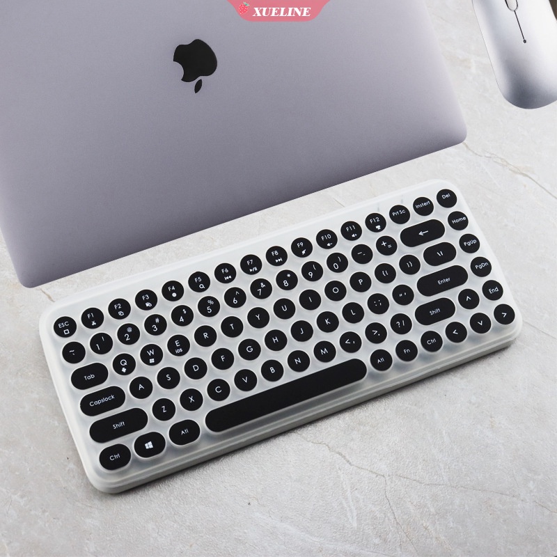 Cover Pelindung Keyboard Wireless Bluetooth AJAZZ 308i Bentuk Bulat Bahan Silikon