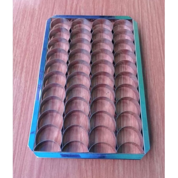 Cetakan Kue Kering 4 Motif / Cetakan Kue Kacang / Cetakan Kastengel 40 Lubang Bahan Stainless Tebal