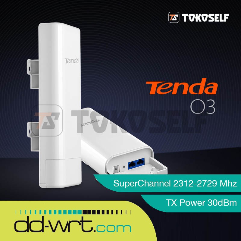 DD-WRT Tenda O3 Outdoor Access Point To Point 2.4Ghz CPE