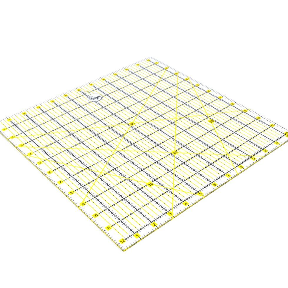 

Penggaris Quilting Persegi 12,5 inci - Square Quilting Ruler 12-1/2" x 12-1/2" Best Seller