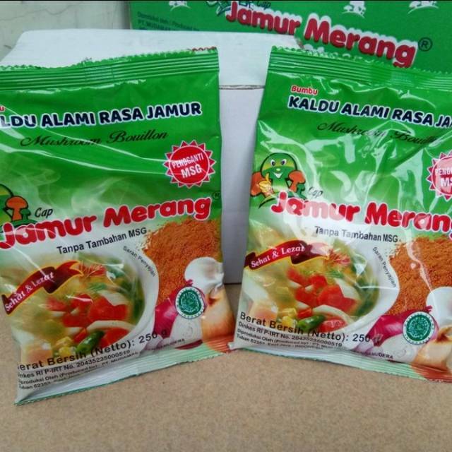 Kaldu jamur merang NON MSG 250 gram