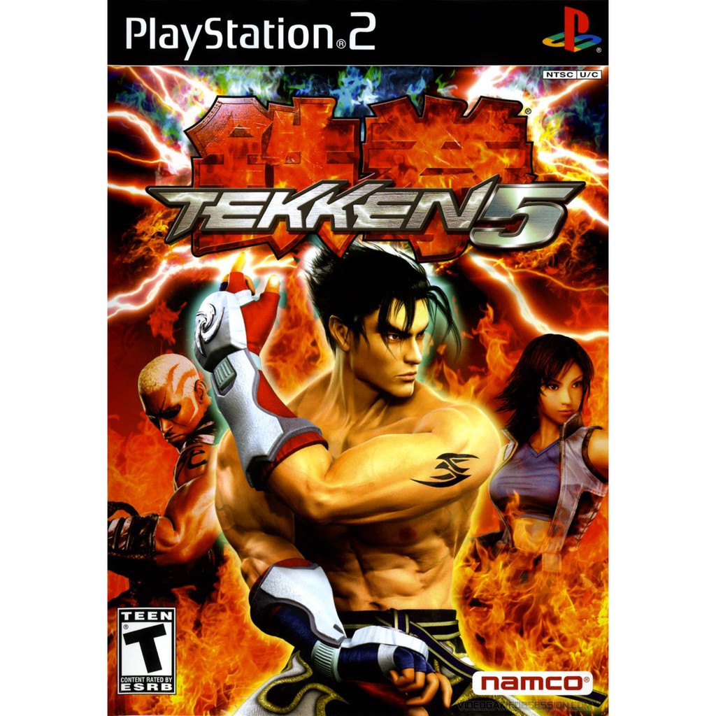 Kaset CD DVD PS2 Tekken 5 DVD Burning Baru + Cangkang DVD