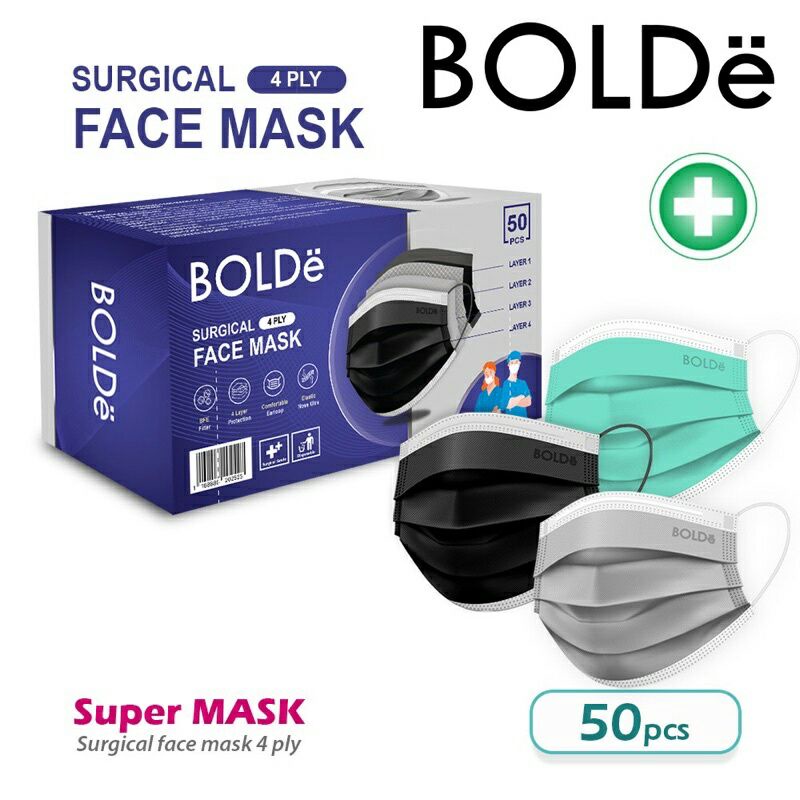 Bolde Masker Surgical 4ply