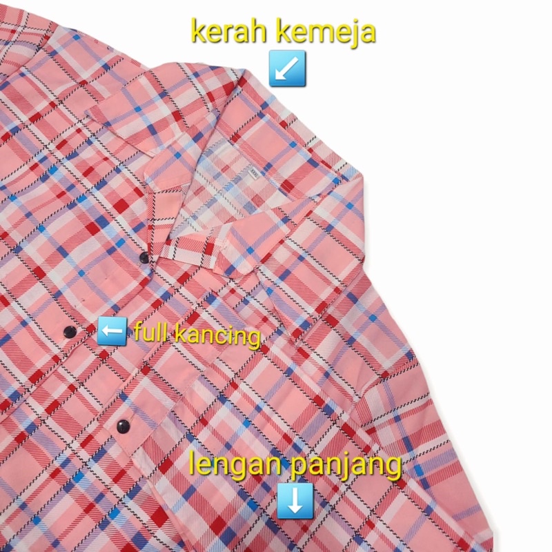 kemeja wanita AKJ jumbo/baju kemeja katun wanita jumbo kekinian