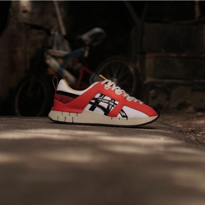 onitsuka tiger red black
