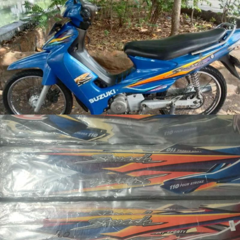 (BISA COD) Striping smash lama standar ori 2003/2004 sticker smash old full body