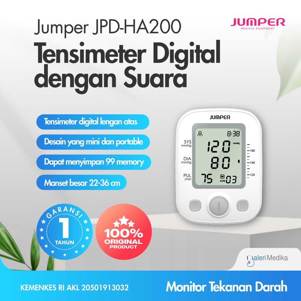 Tensimeter Digital Jumper JPD-HA200 dengan Suara