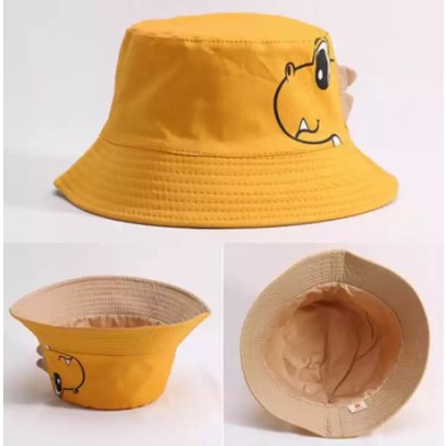 HARGA PROMO TOPI BUCKET ANAK KARAKTER DINO - TOPI ANAK DINOSAURUS MODEL BUKET ANAK TERBARU