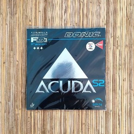 Donic Acuda S2 Rubber Karet Bet Pingpong Tenis Meja