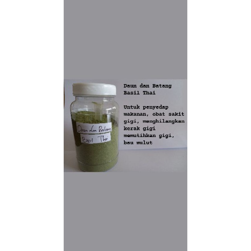 

Daun dan Batang Basil Thai