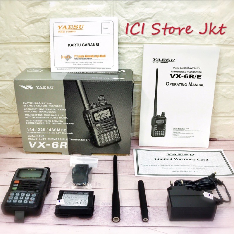 HT Yaesu VX 6R / Yaesu VX6R original garansi resmi