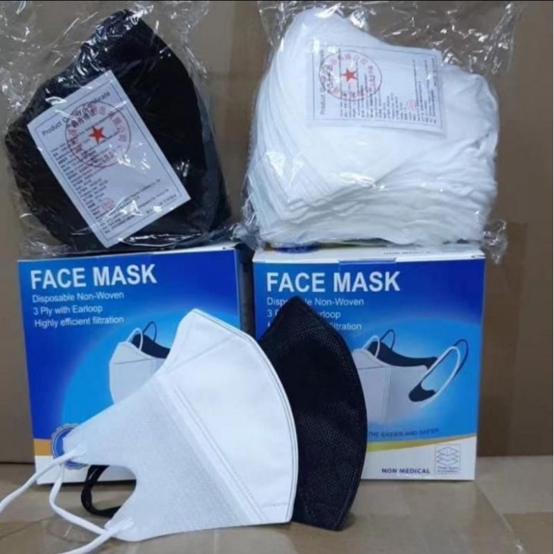 Masker Duckbill 1box 50 pcs / Masker Duckbill Garis 50pcs