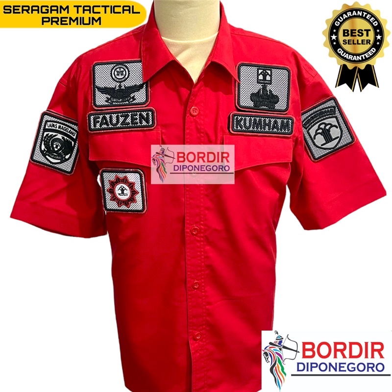 KEMEJA TACTICAL LAPAS KUMHAM PREMIUM CUSTOM BORDIR | BAJU TACTICAL LAPAS LENGAN PENDEK | BAJU PDL PO