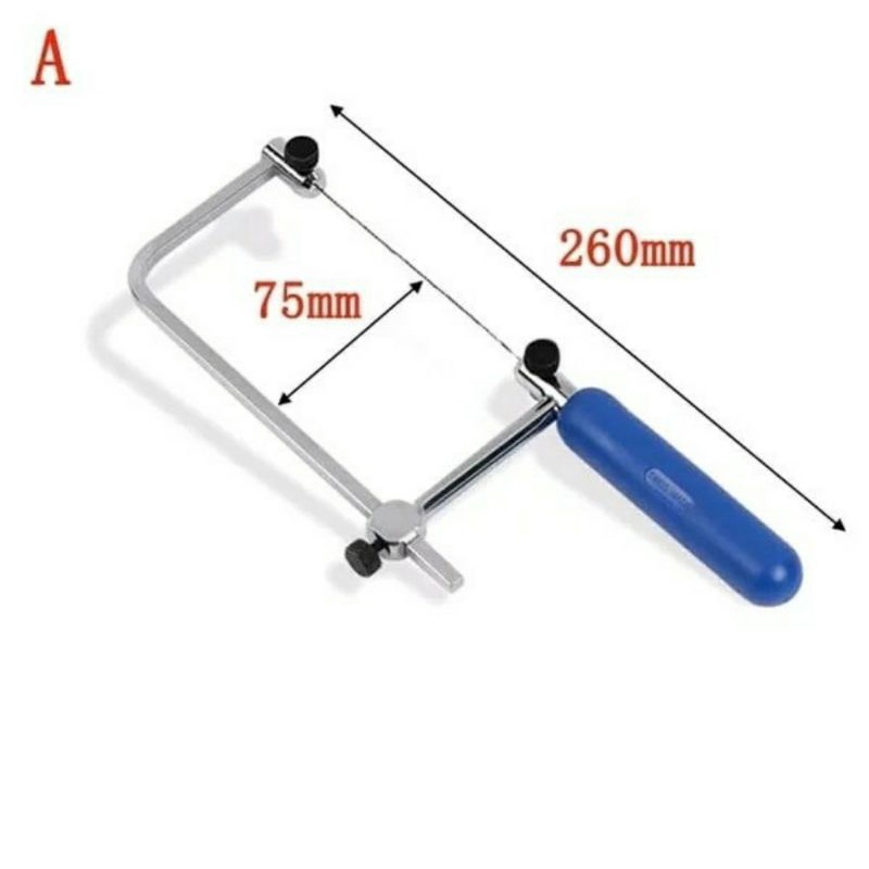 Gergaji ukir Spiral Scroll Saw handle mata gergaji spiral emas perak