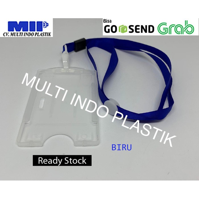 

Tali gantungan ID Card/tali Nametag/tali id card biru/casing id card