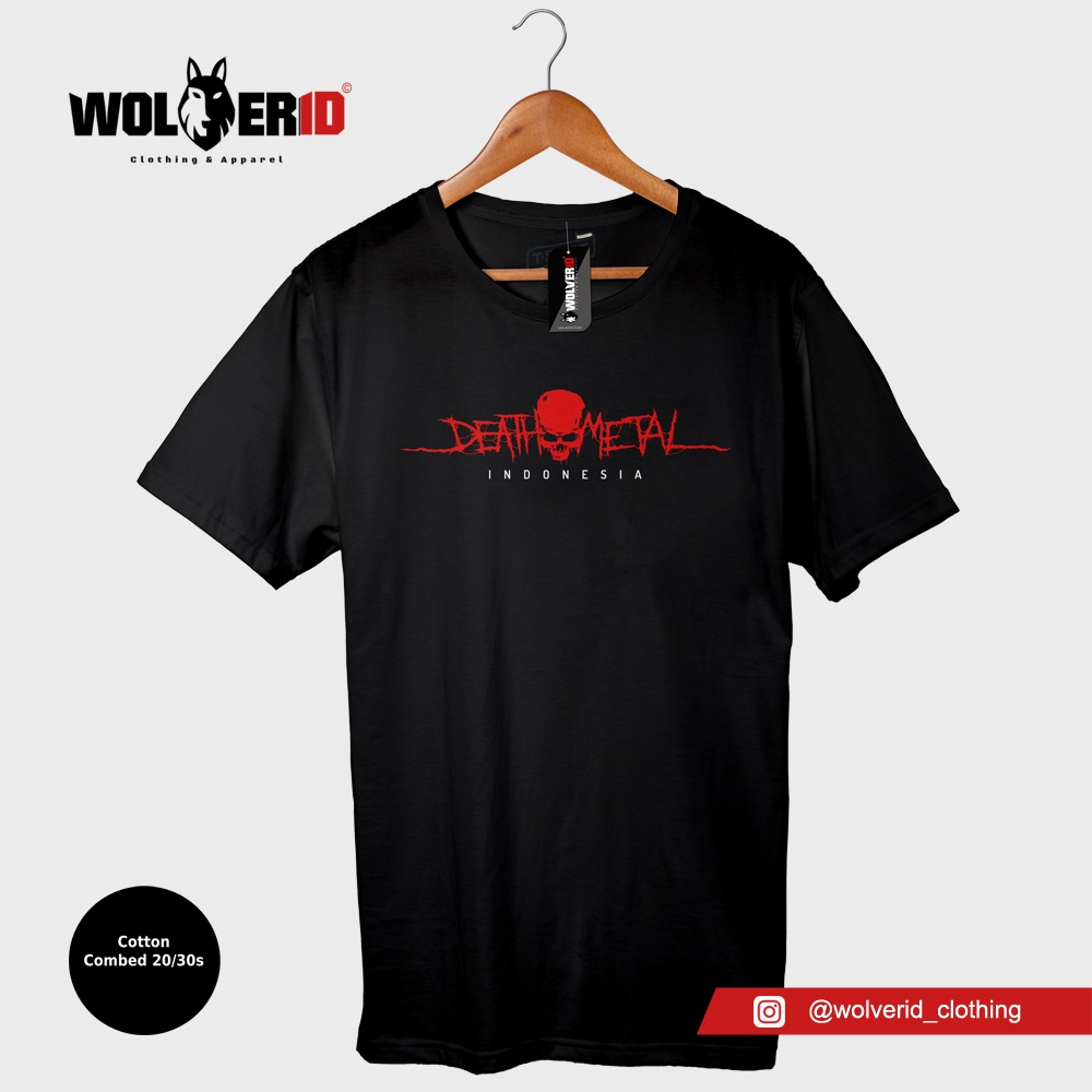 Kaos Death Metal Indonesia Baju Music Band Metal