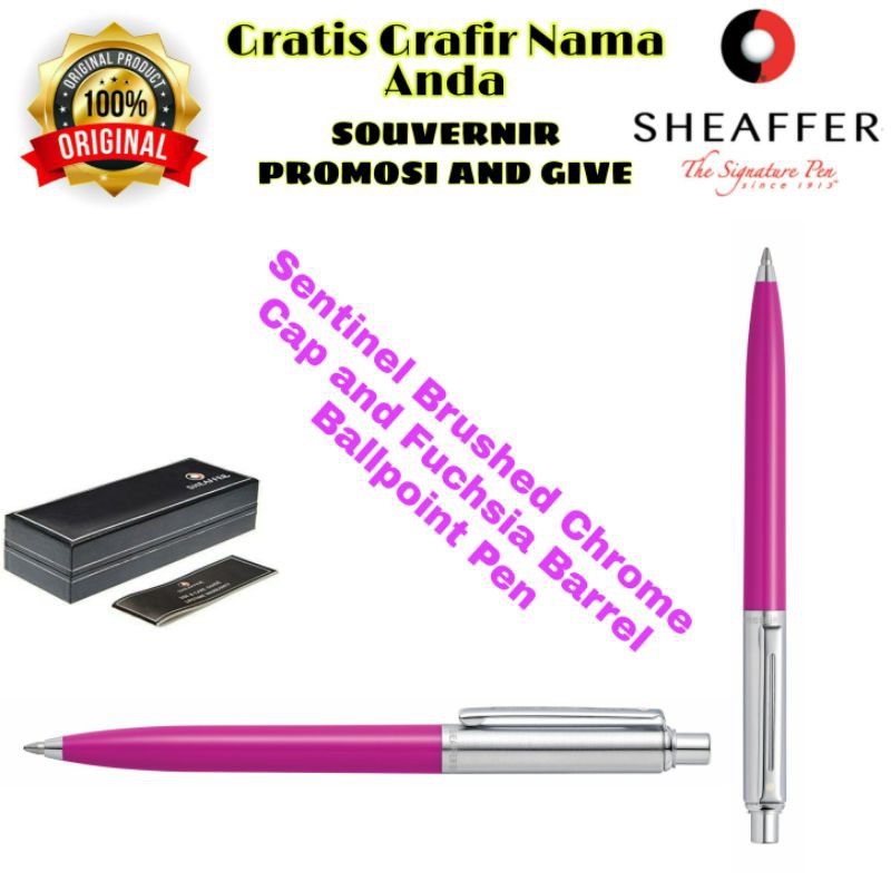 

PULPEN SHEAFFER SENTINEL FUCHSIA ORIGINAL GRATIS GRAFIR NAMA ANDA