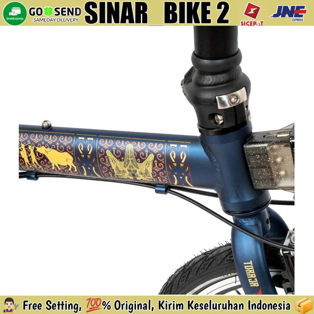 Sepeda Lipat 16 Inch  ELEMENT CAMP HAZY Edisi Sulawesi Folding Bike