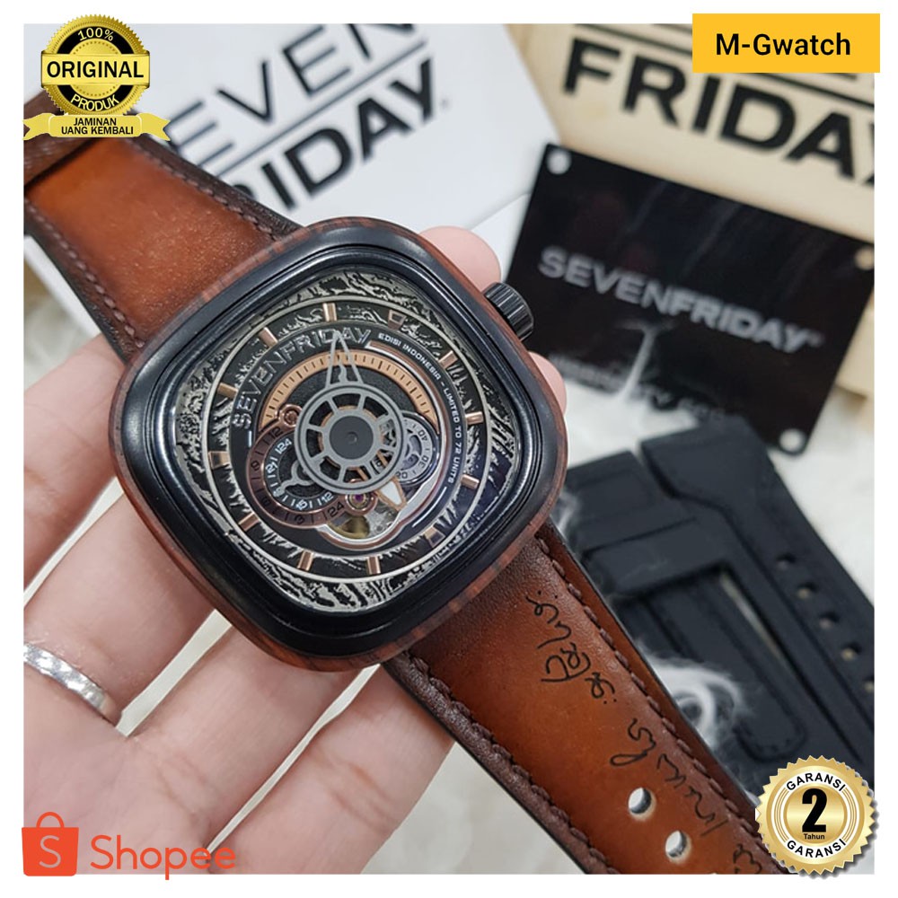 Jam Tangan SevenFriday P2B/05 - Edisi Batik Indonesia, Stainless Steel 47.6mm, Automatic Miyota Japan