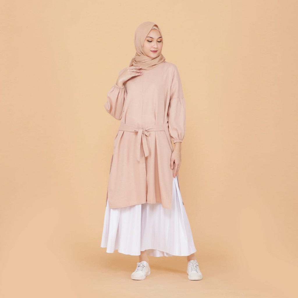 TokoMilkan - Pakaian Wanita Dewasa Namira Tunik Pakaian Tunik Bahan Moscrepe | Pakaian Wanita Tunik