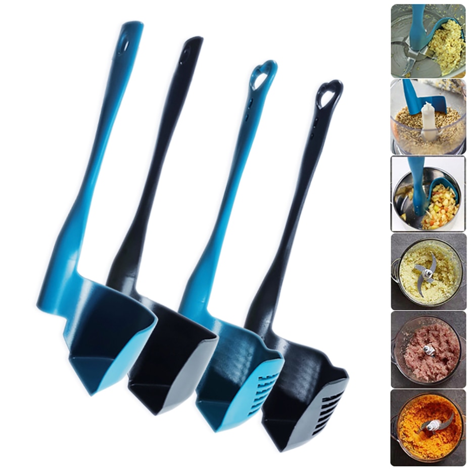 Spatula Putar Dapur Mixing Spatula Termomix Penghilang Porsi Food Processor Rotary Mixing Drum Spatula